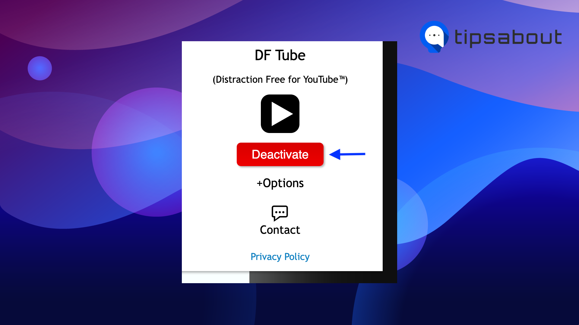 DF Tube extension options