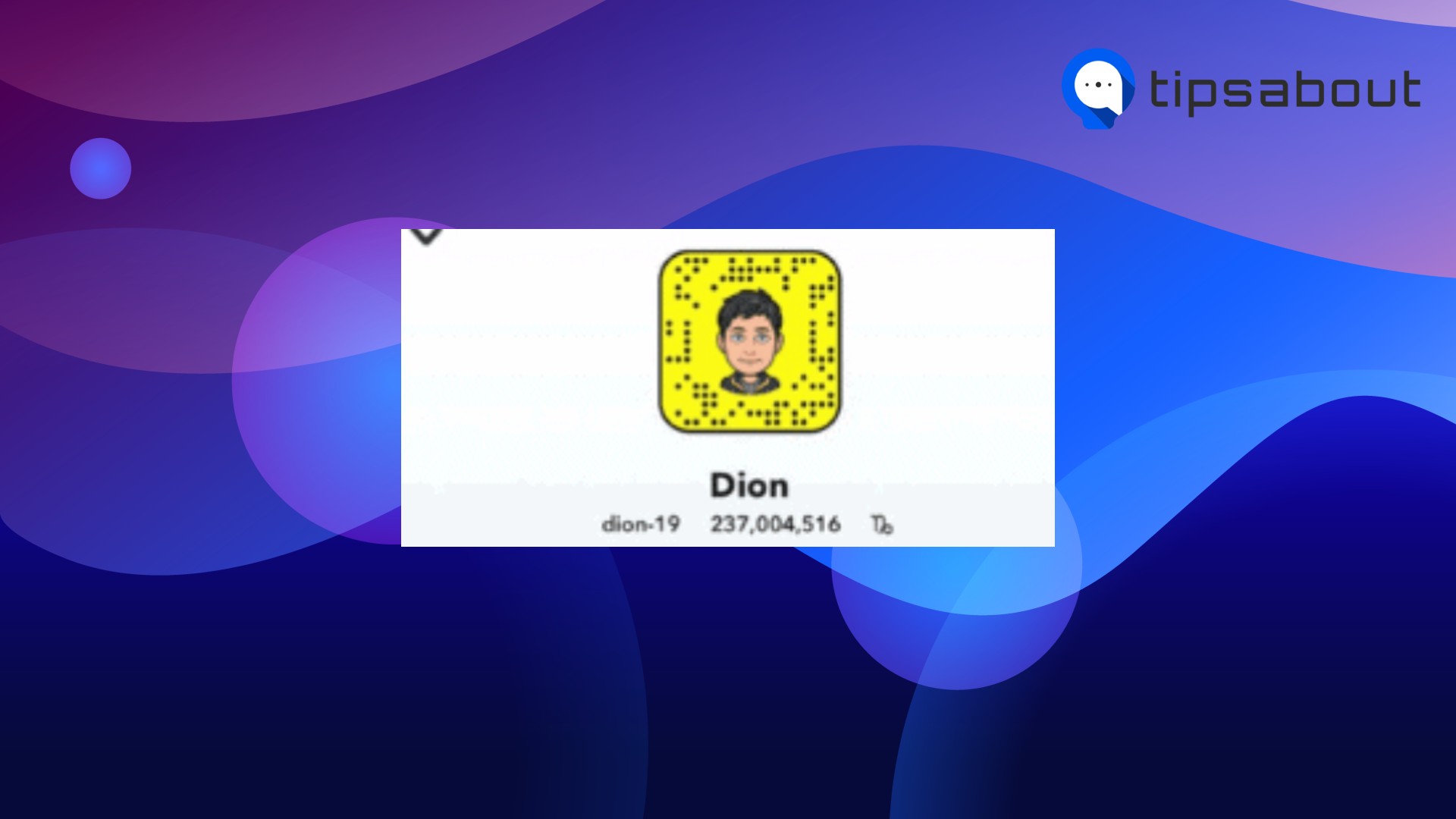 Snapchat profile dion-19