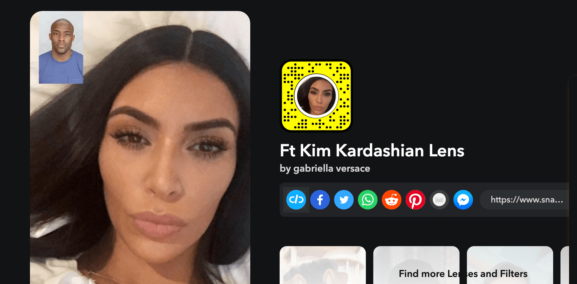 Ft Kim Kardashian Lens by gabriella versace