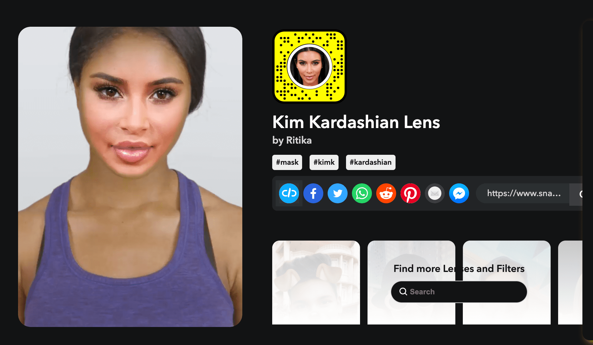 Kim Kardashian Lens by ritika