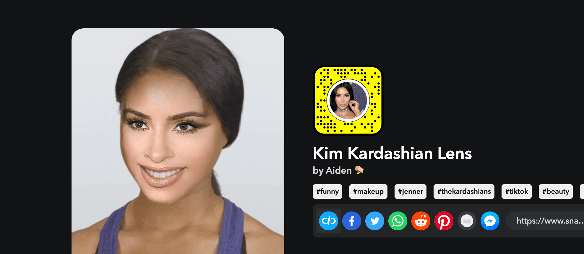 Kim Kardashian Lens by aiden