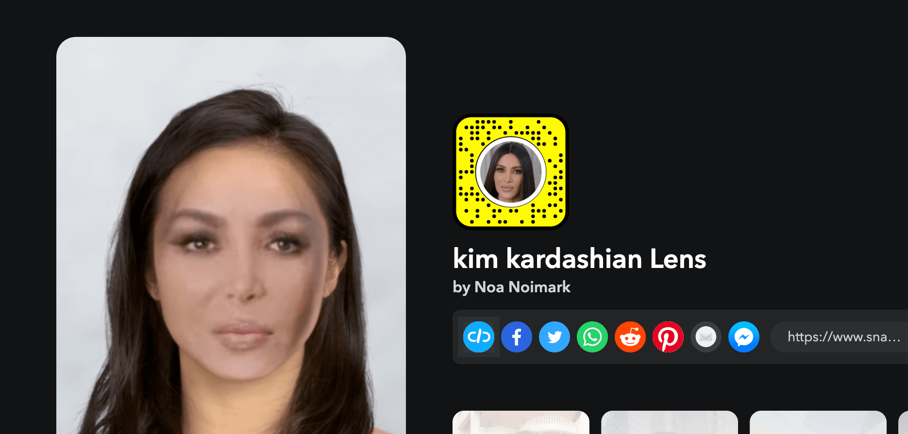 Kim Kardashian Lens by Noa Naimark