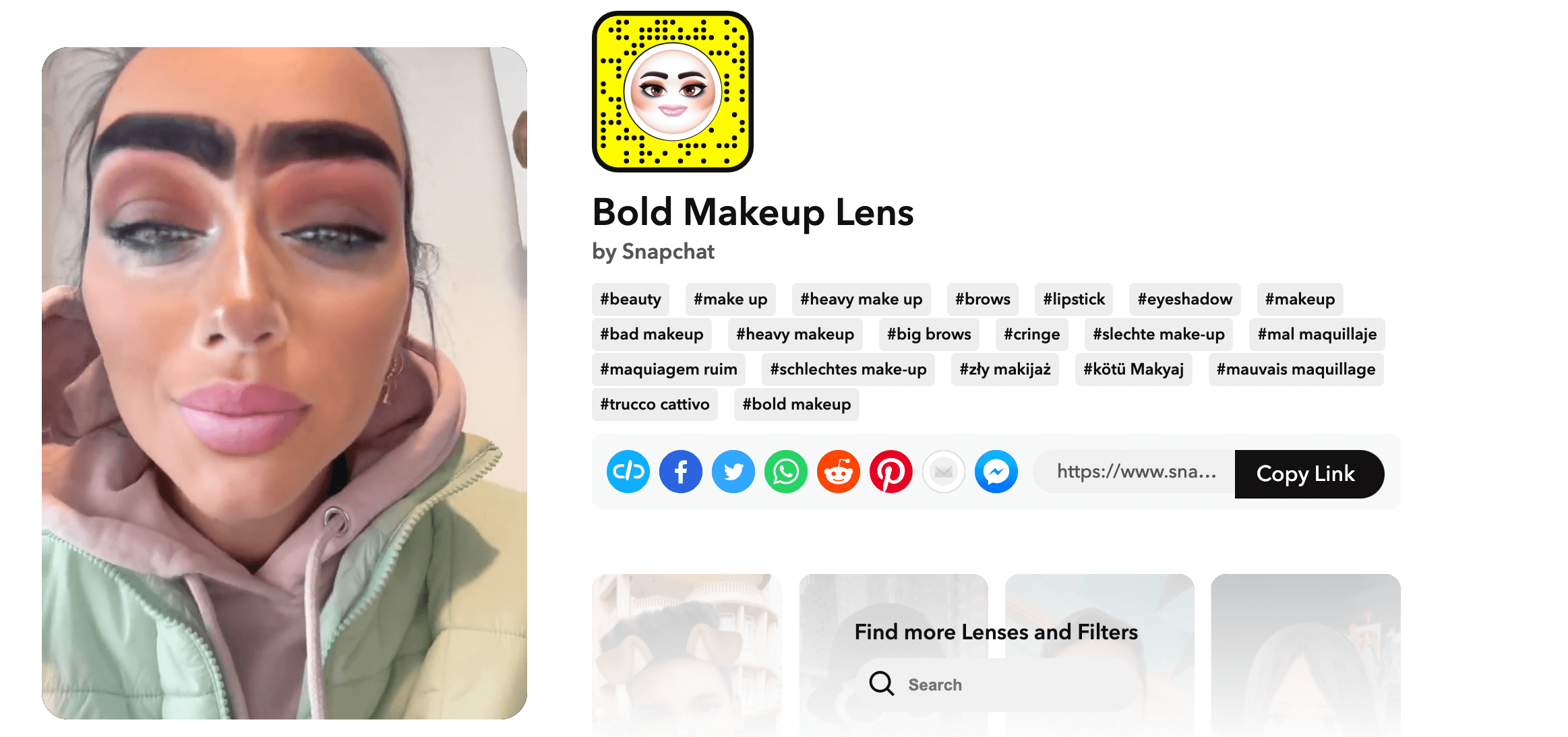 2 - bold makeup lens