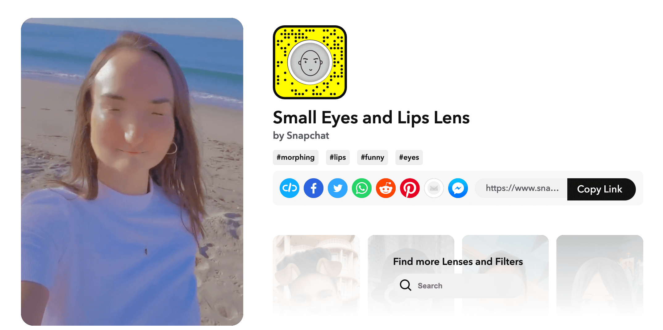 3 - small eyes and lips lens