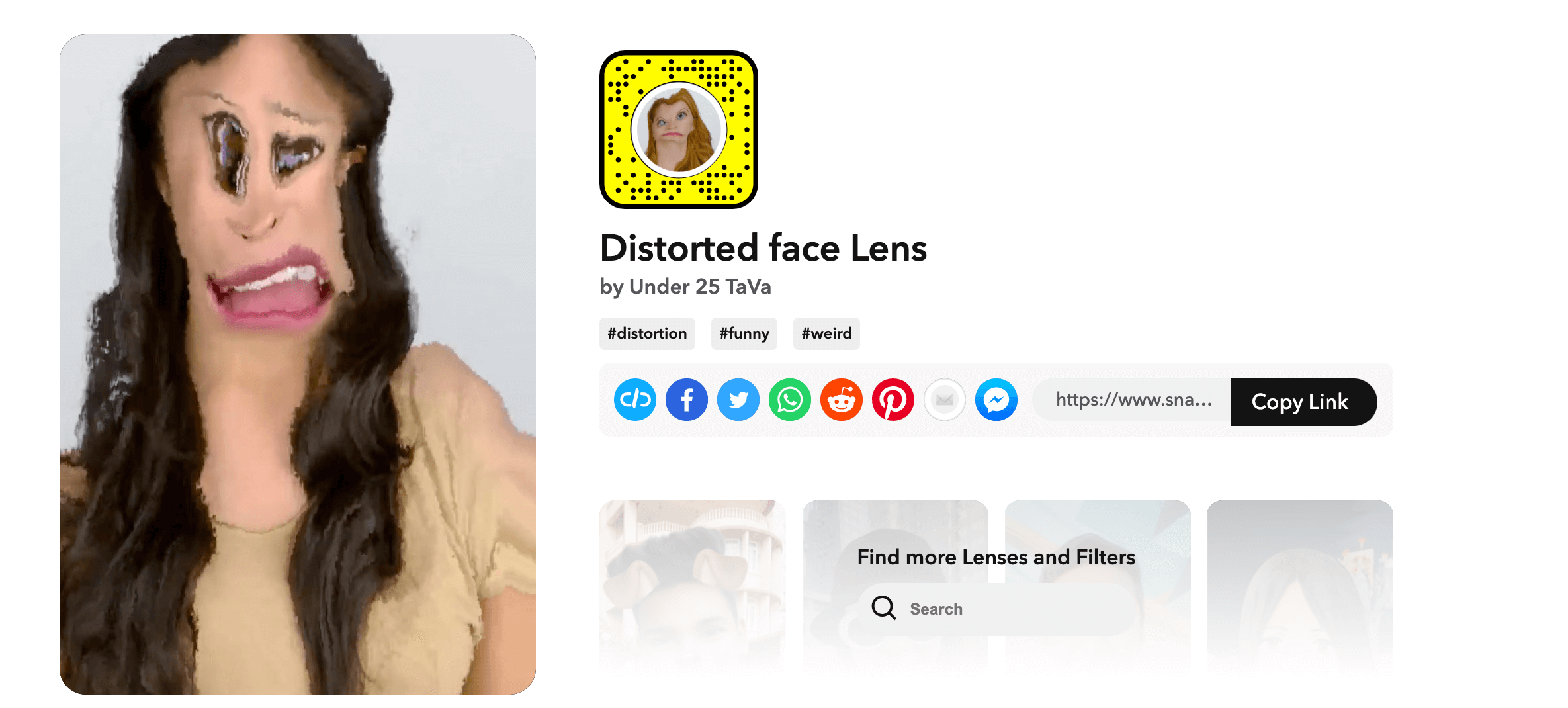 4 - distorted face lens