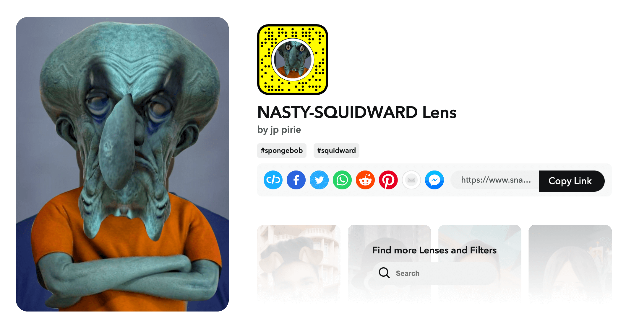 5 - nasty squidward lens