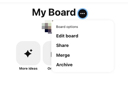Merge or Archive Boards on desktop
