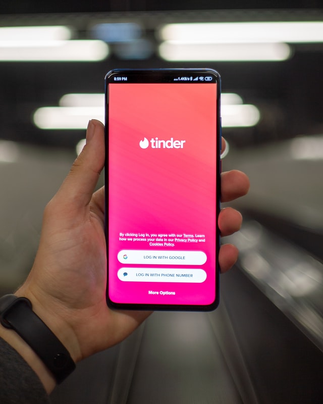 Tinder mobile app