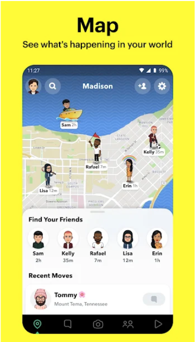 Snapchat map_Google Play
