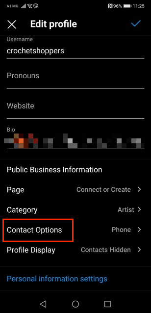 Contact Options