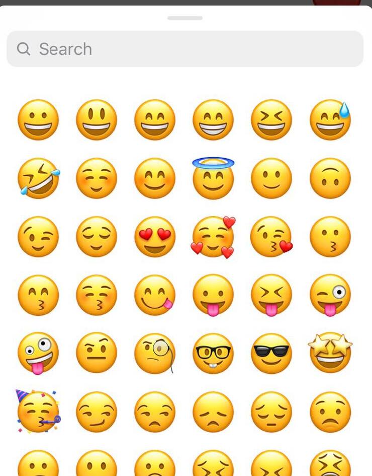 instagram reactions emojis