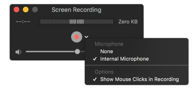 Screen Recording window