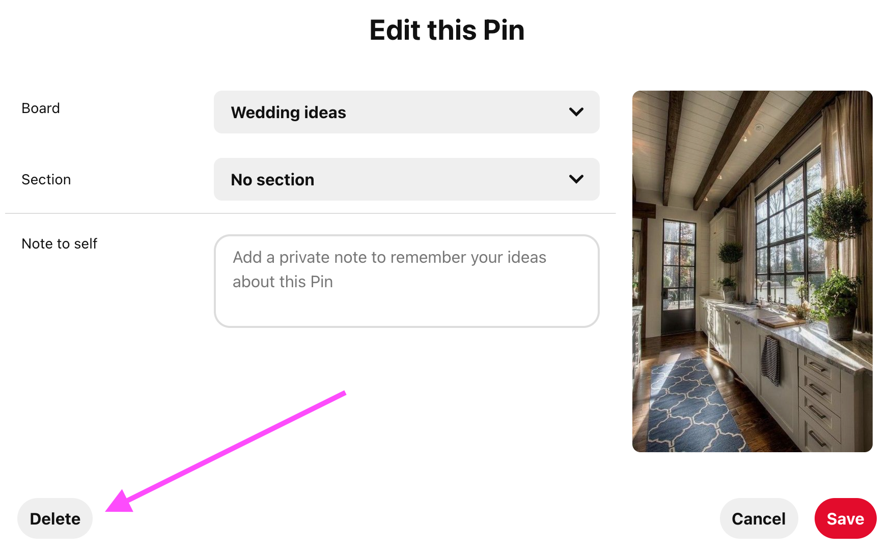 Pinterest features