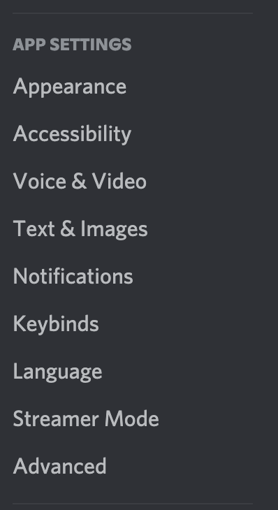 Discord voice and video option