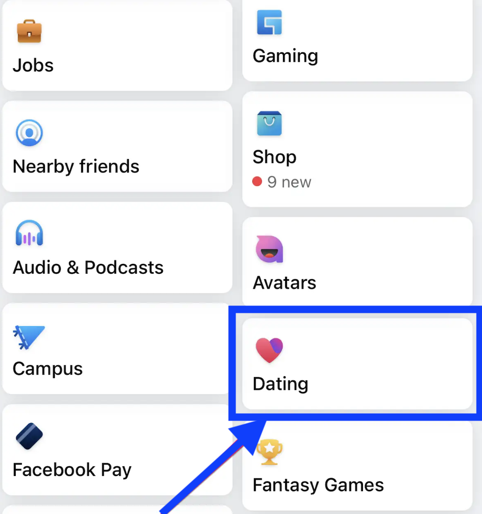 Facebook Dating feature
