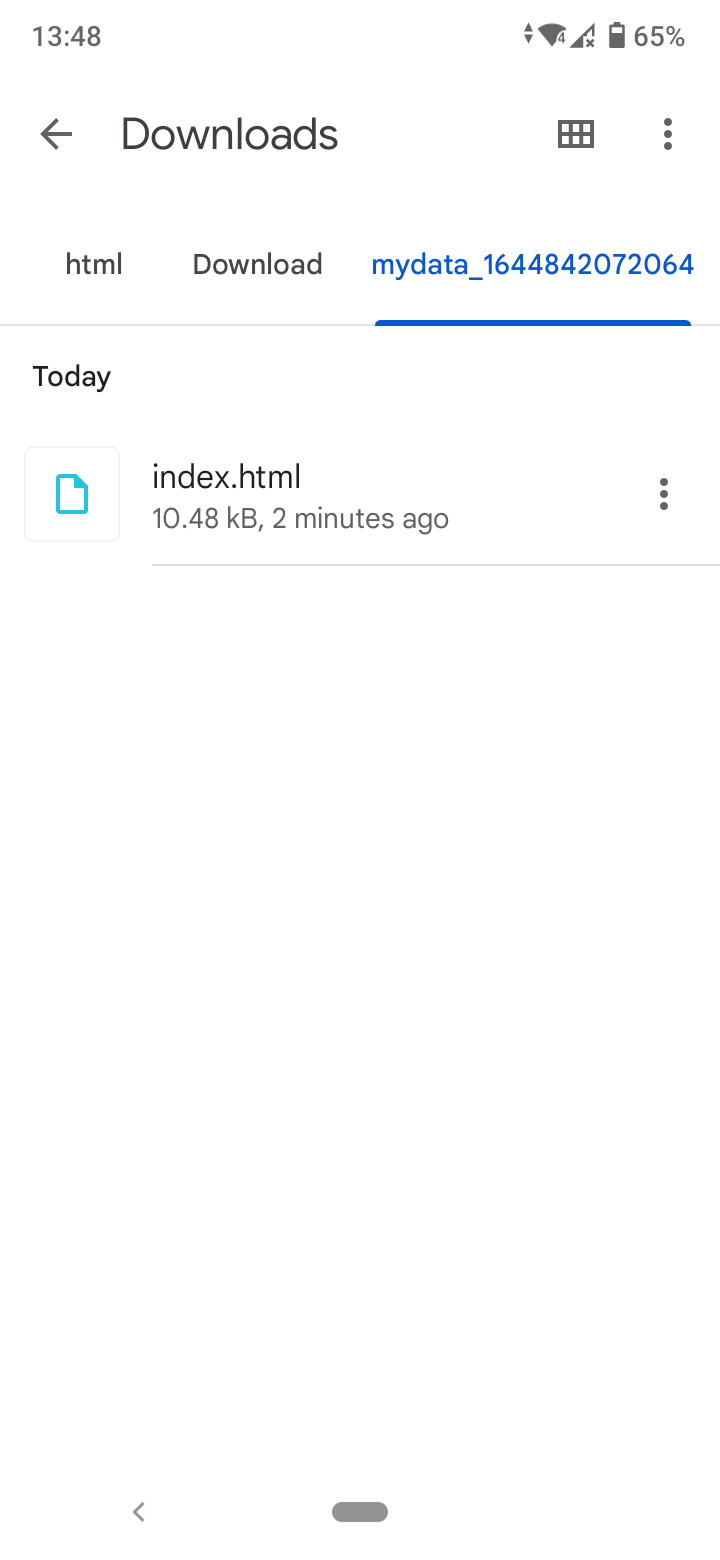 index.html file
