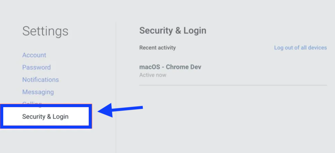 Security and Login options - TextNow
