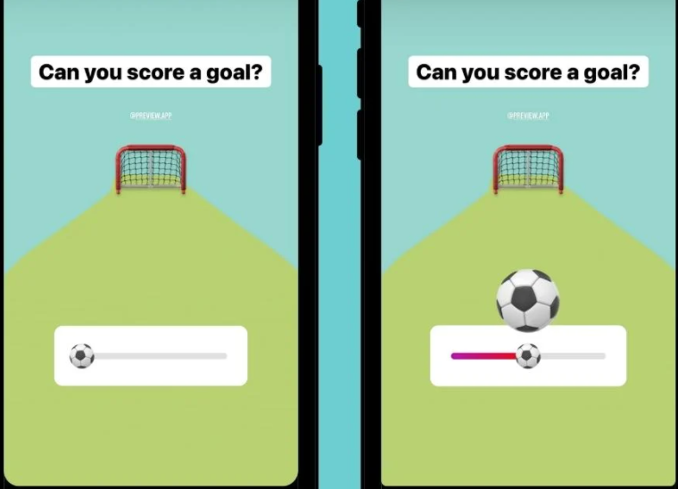 Soccer ball game - Instagram Story Game 