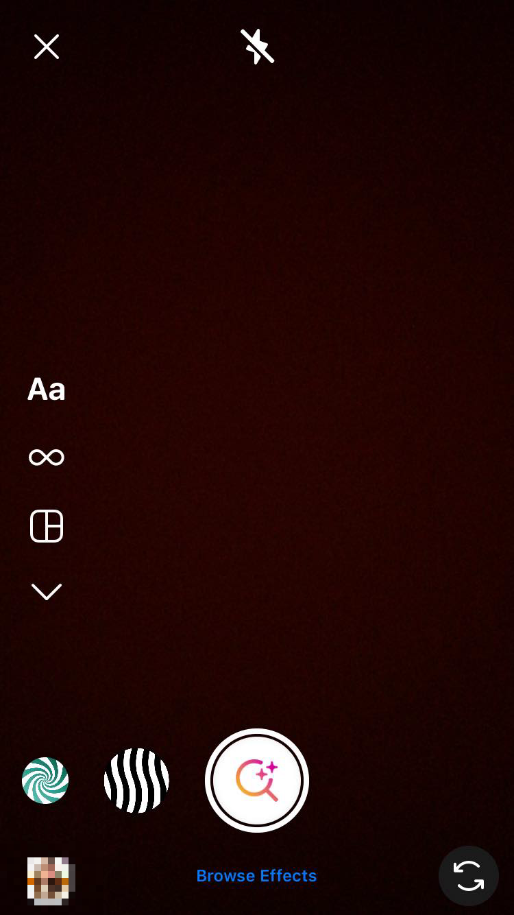 instagram browse effect option