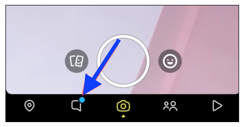 Chat tab - Snapchat options