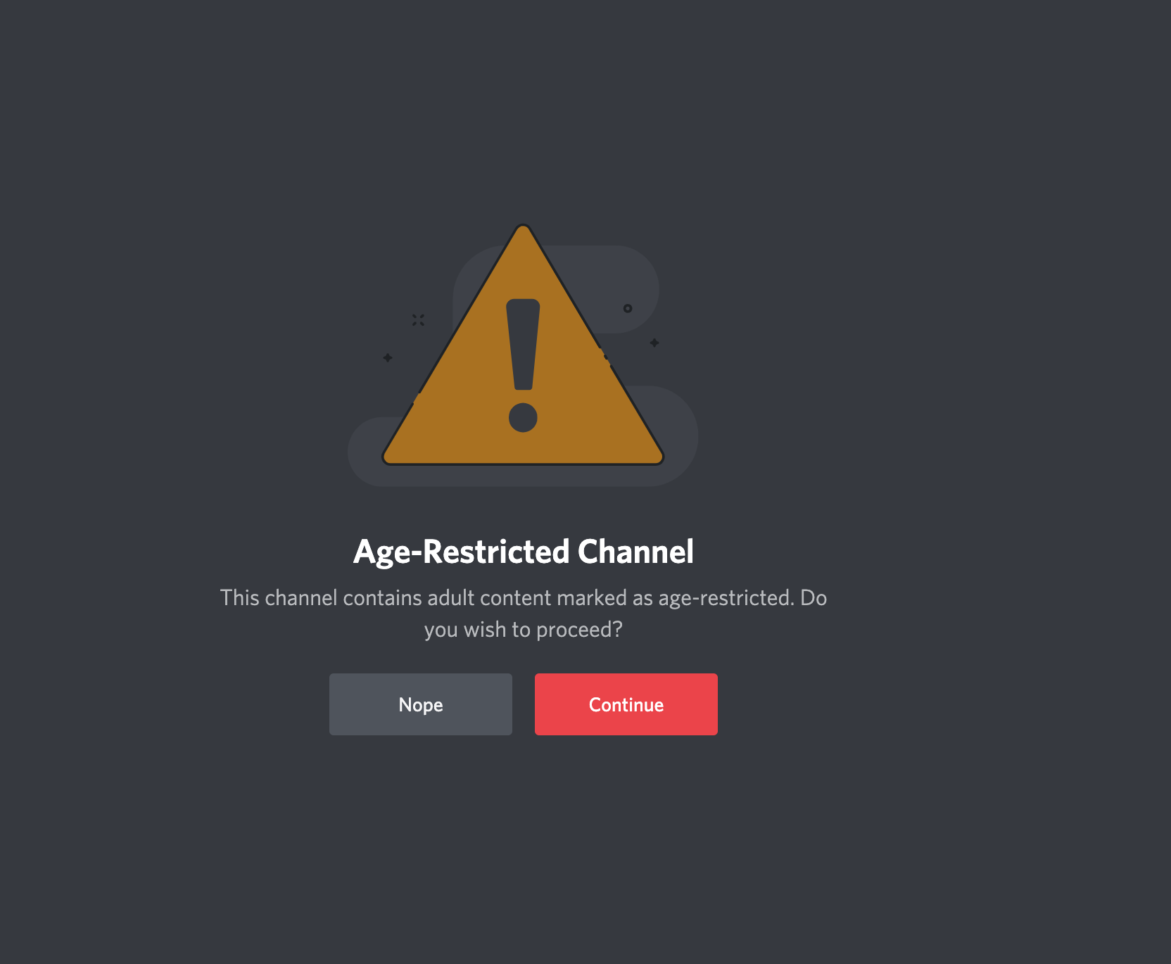 age restricted channel on discord