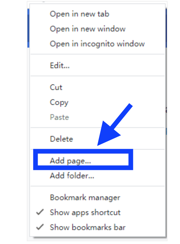 Add page option 