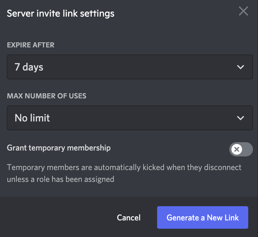 discord expiration link 