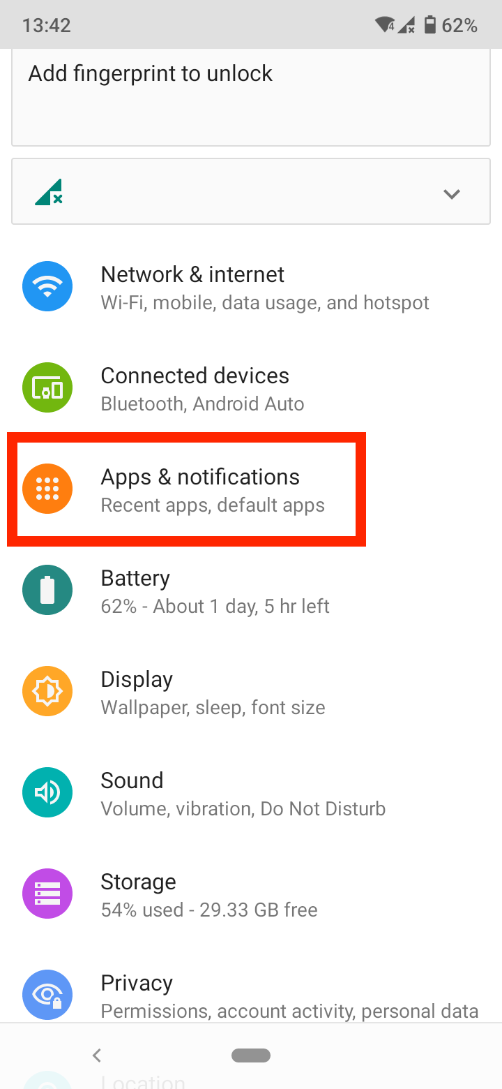 Apps & Notification
