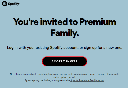 How to Send and Accept Spotify Premium Family Invite