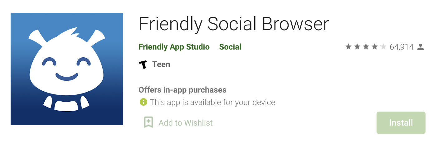 Friendly Social Browser