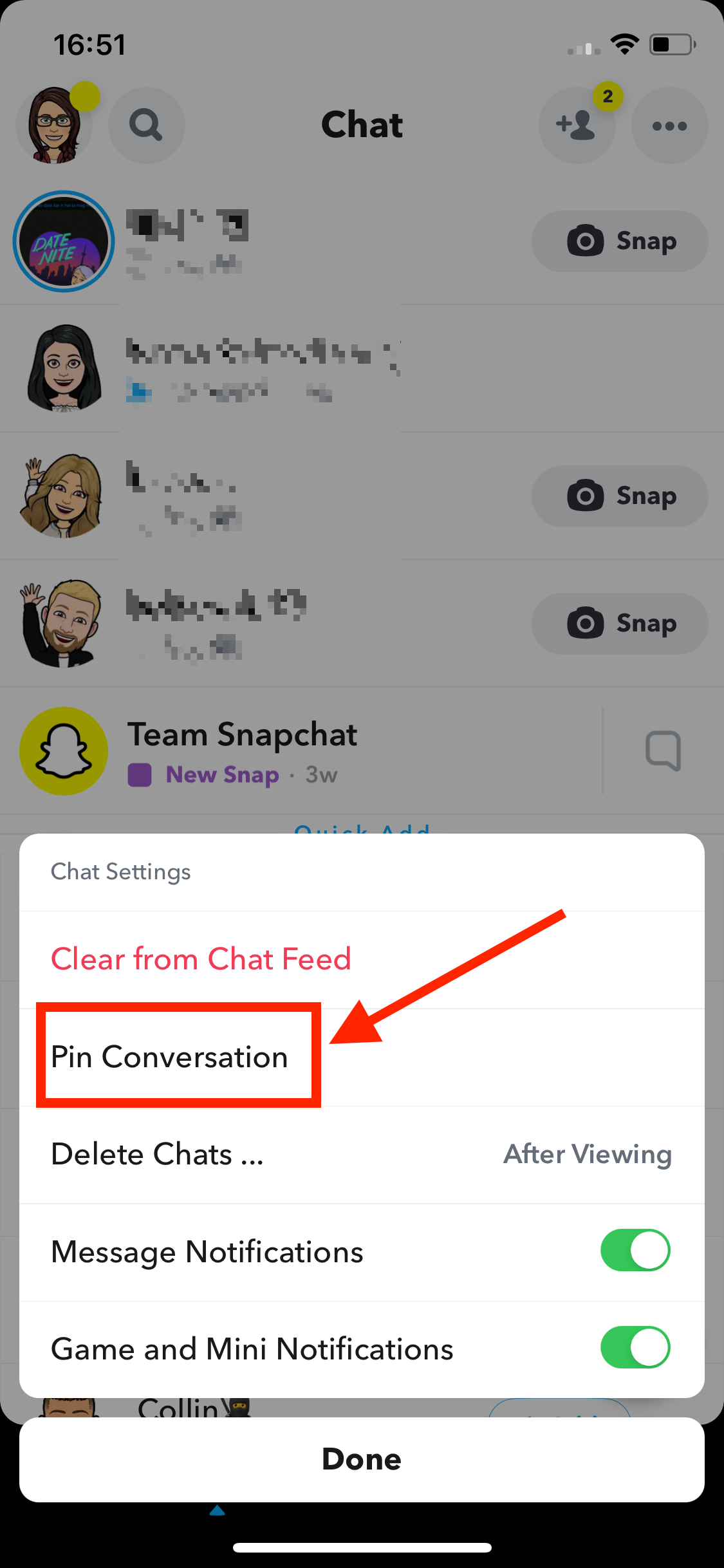 Pin Conversation