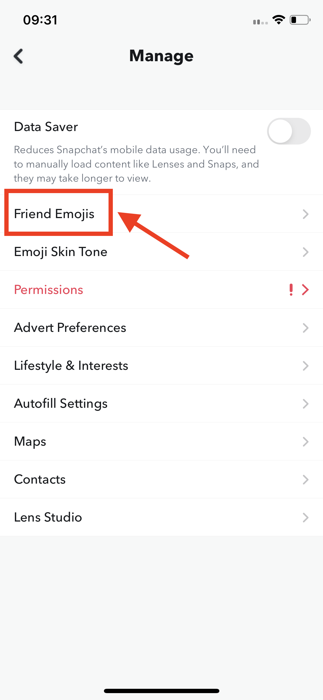 Tap on ‘Friend Emojis'