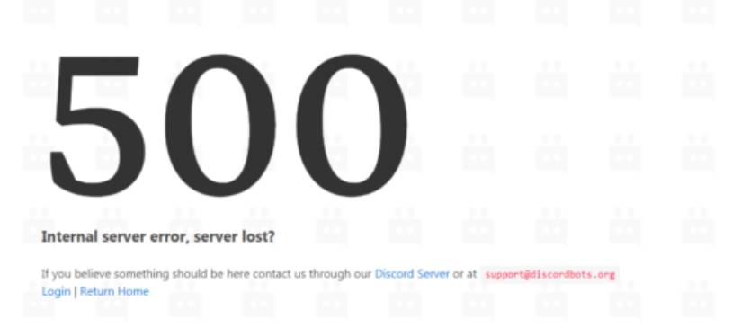 Discord - 500 Internal Server Error