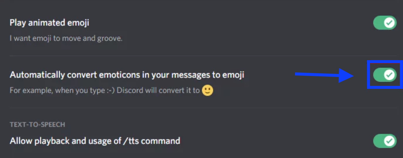 Discord options