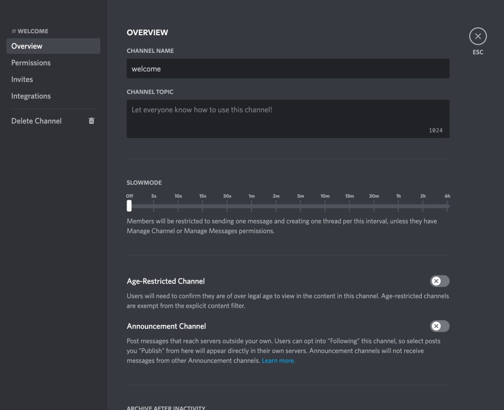 discord overview option