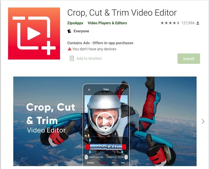 Crop, Cut & Trim Video Editor