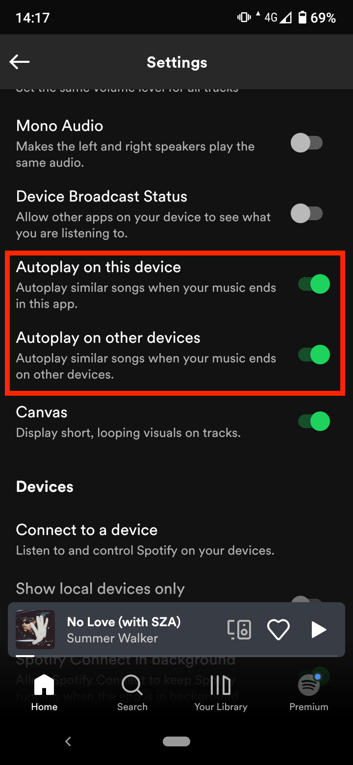 Disable autoplay