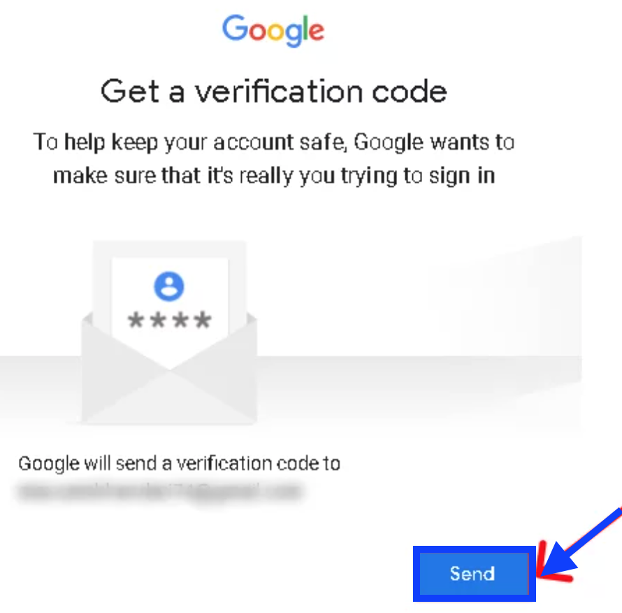 Send verification code 