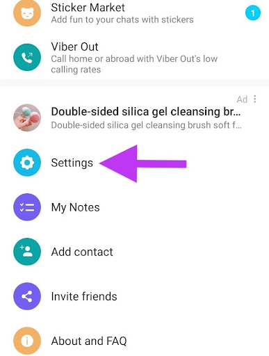 How to unhide viber chat