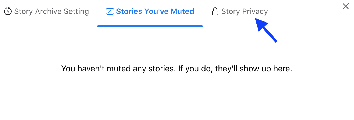 Facebook story privacy