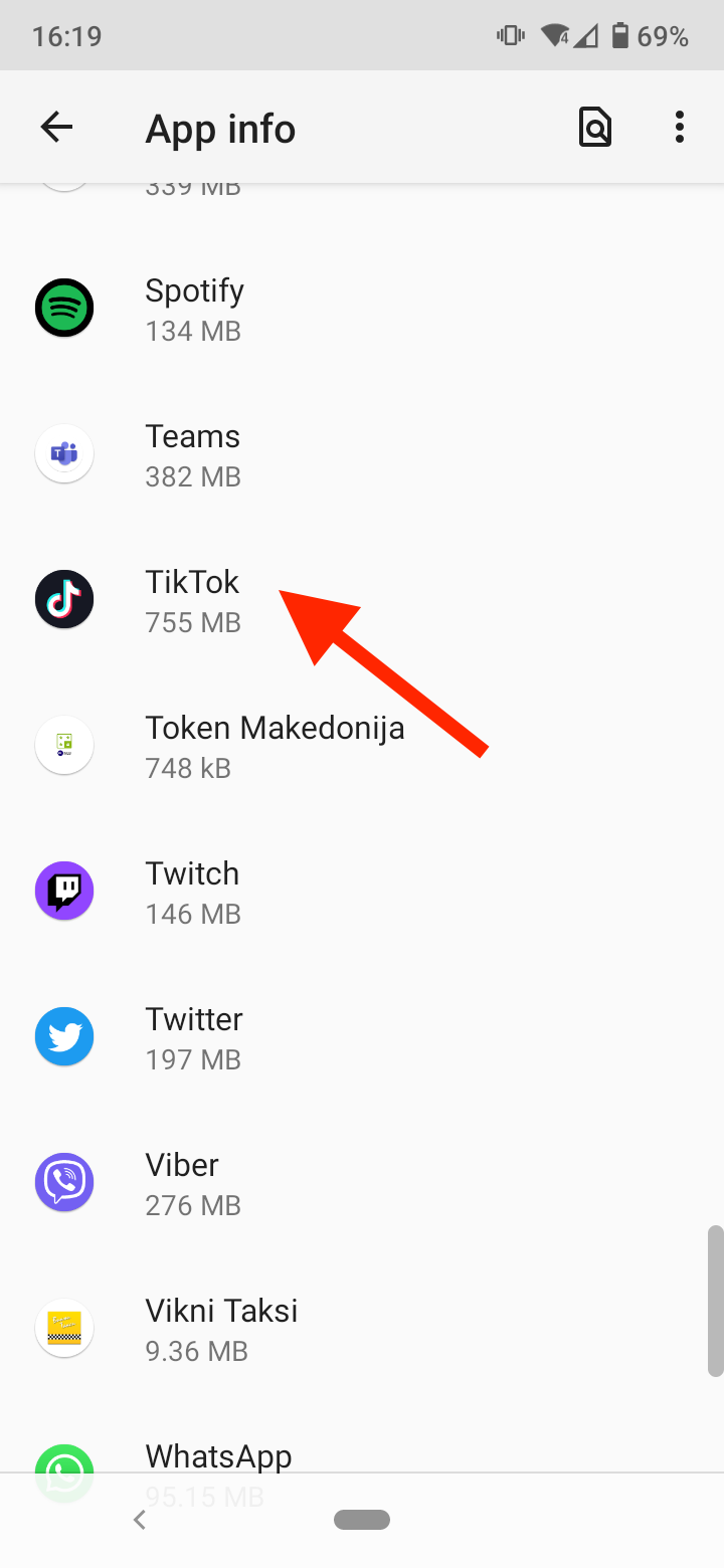 Select TikTok