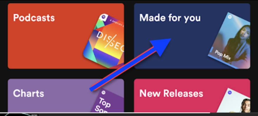 Made for you - Spotify option