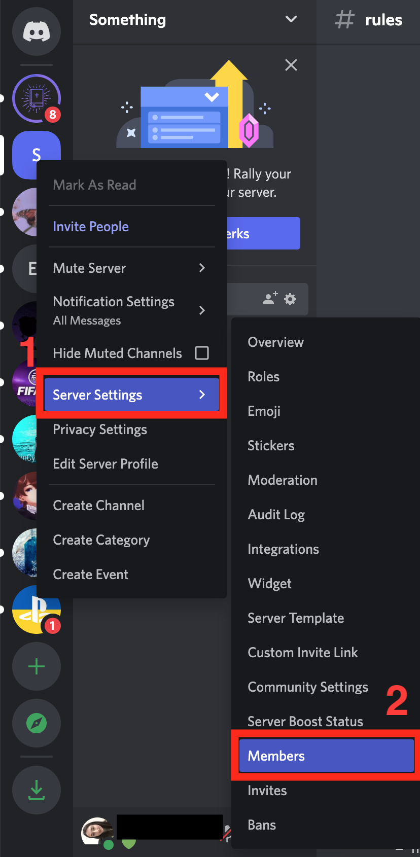 discord server settings 