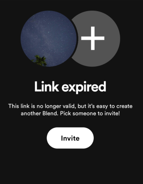 Link expired - Spotify