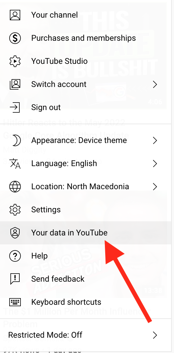 your data youtube