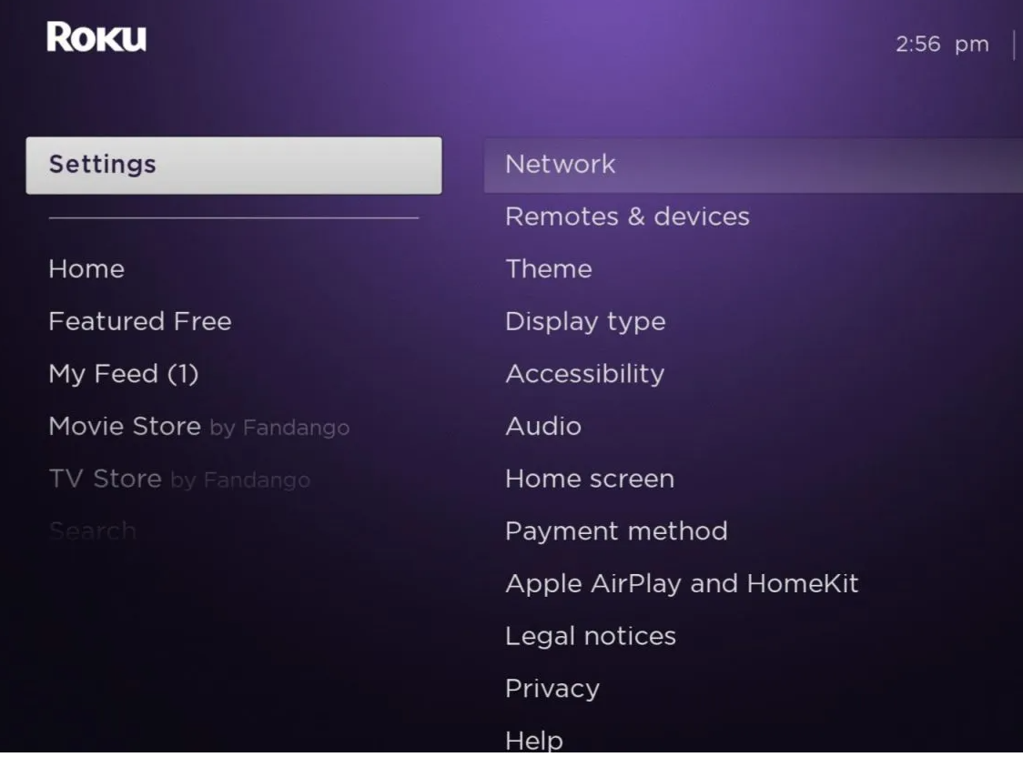 Roku Settings