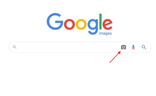 Click on the camera icon in Google Image search