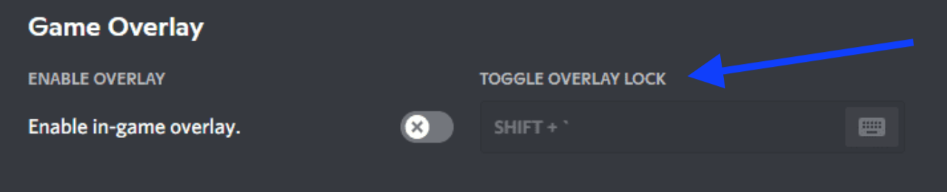 Enable in-game overlay - Discord
