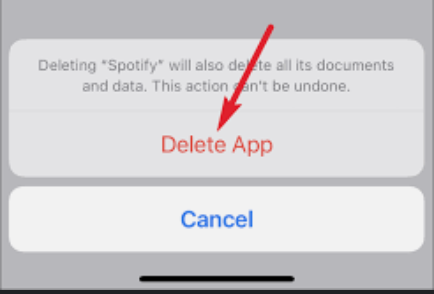 Delete App - Spotify