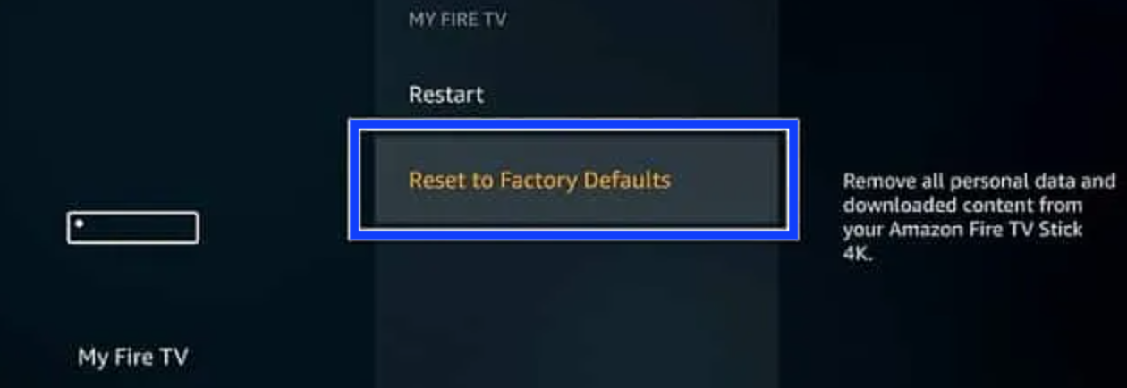 Reset to Factory Defaults